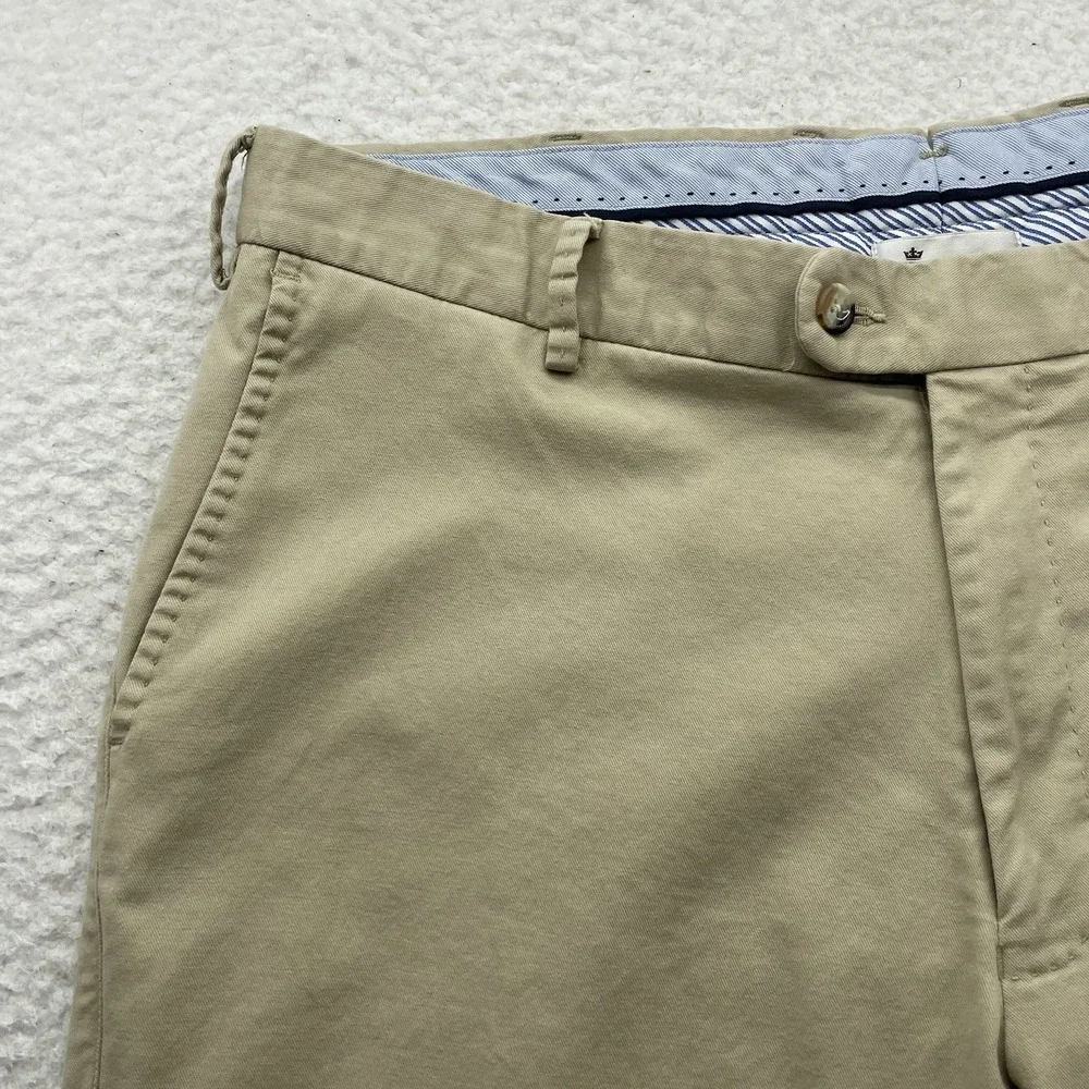 Peter Millar Pants Mens 36x31 Golf Chino Khaki Pima Cotton Stretch Crown Preppy‎